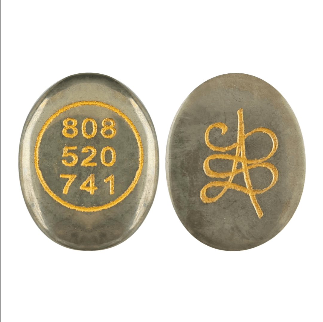 Pyrite stone in zibu symbol, Money magnet stone for career and business opportunities